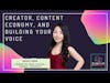 Creator, content economy, and building your voice ft. Grace Gong | The Founder's Foyer w/ Aishwarya