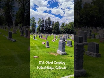 A spring afternoon at Mt. Olivet Catholic Cemetery in Wheat Ridge, Colorado #spring #cemetery