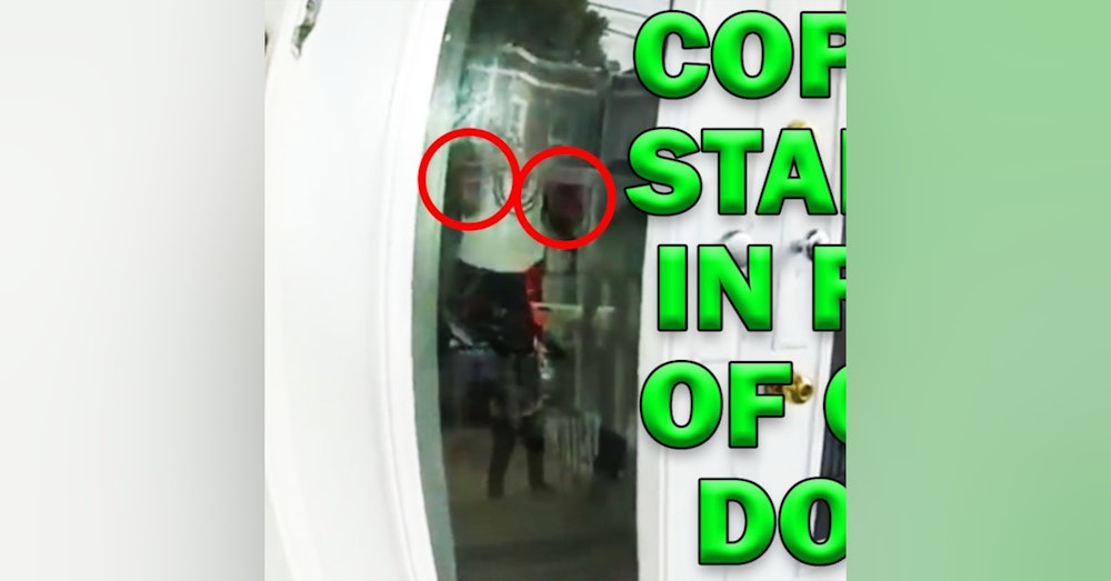 Cop Shot Standing In Front Of Glass Door On Video! LEO Round Table S07E37d
