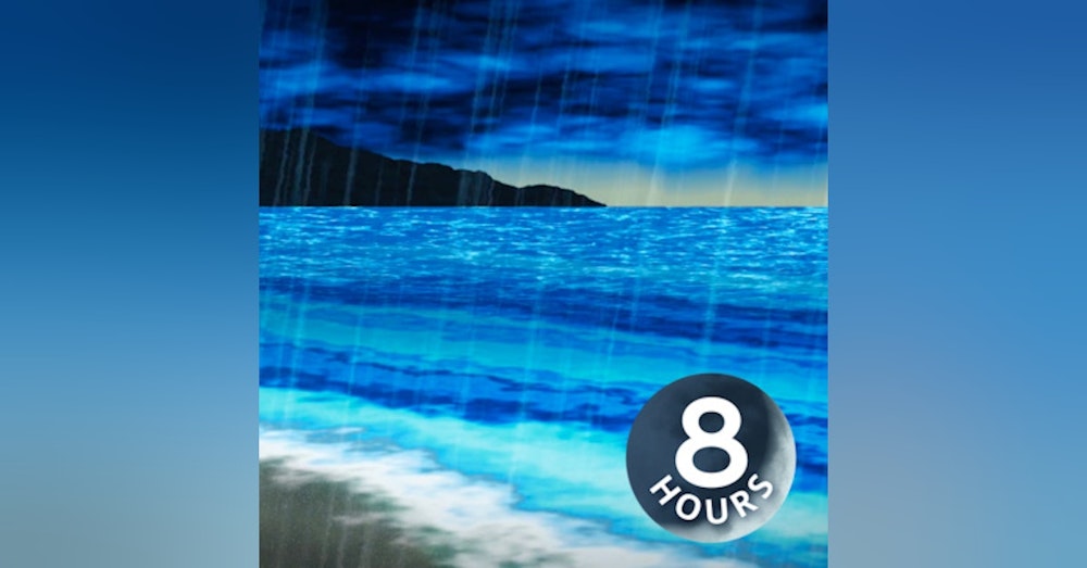 Rain & Ocean Sounds 8 Hours | Sleep, Study or Relax with White Noise