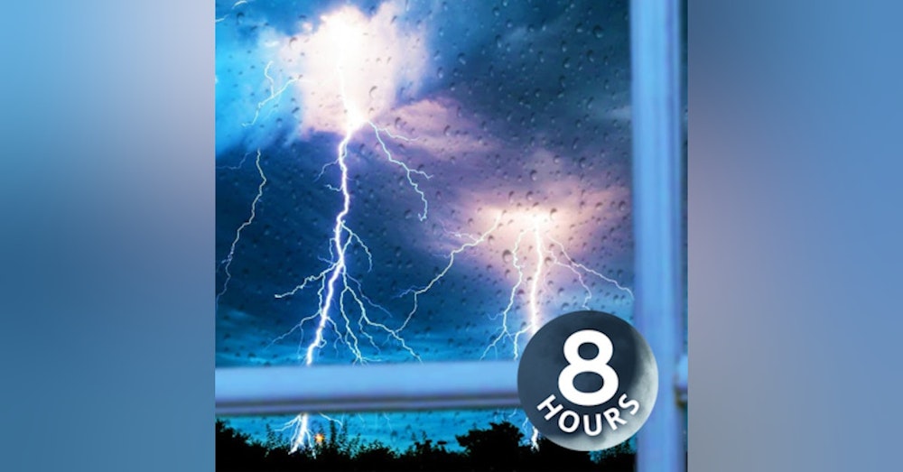 Stormy Night Rain & Thunder 8 Hours | Peaceful Rainstorm White Noise for Studying or Sleep