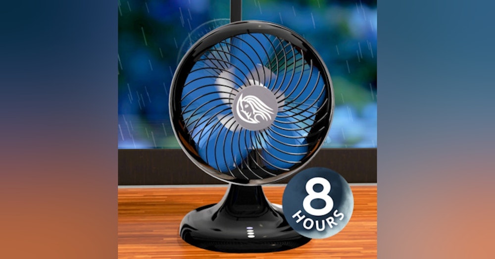 Fan & Rain Sounds 8 Hours | Sleep, Study, Focus or Relax with White Noise