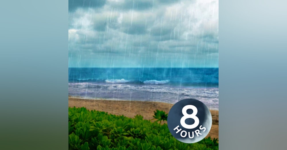 Sound of Rain on Ocean Waves (No Thunder) 8 Hours I White Noise for Sleeping or Relaxation
