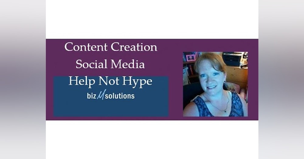 Content Creation on The Help Not Hype Show with Janice Clark on WoMRadio