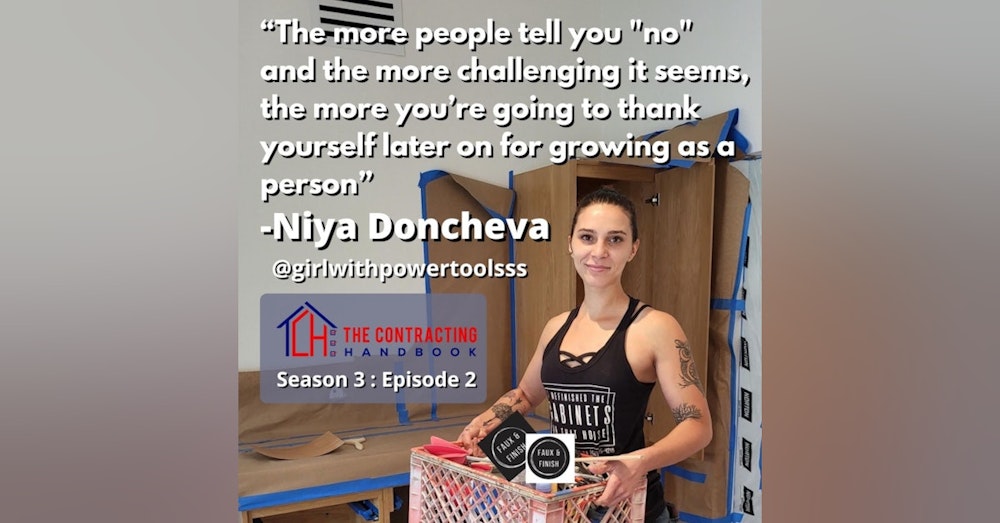 Niya Doncheva of Faux & Finish discusses leaving that higher education track career, the mind of a tradeswoman, client expectations and life.