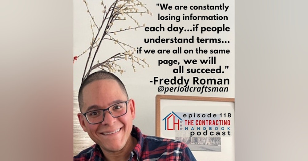 Freddy Roman, The Period Craftsman, talks craft, how operating a business detracted from his art, and why we can't let correct terminology go.