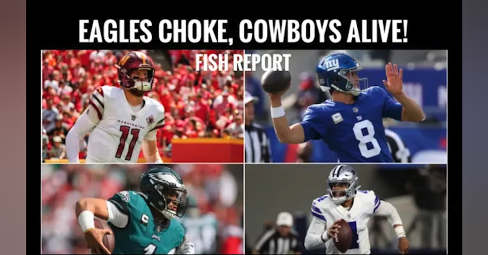 #dallascowboys ALIVE as #Eagles CHOKE - NFC East playoff race FISH REPORT