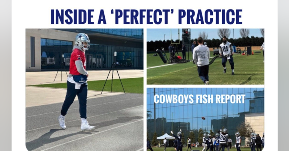 #DallasCowboys INSIDE today's 'PERFECT PLAYOFF PRACTICE' .. Fish Report LIVE!