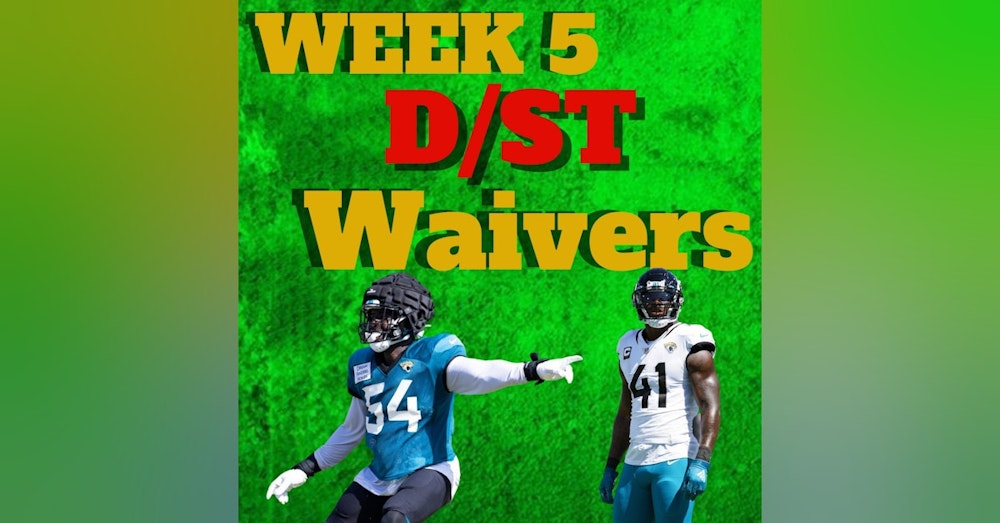 Week 5 Team Defense D/ST Waiver Wire Adds | Fantasy Football