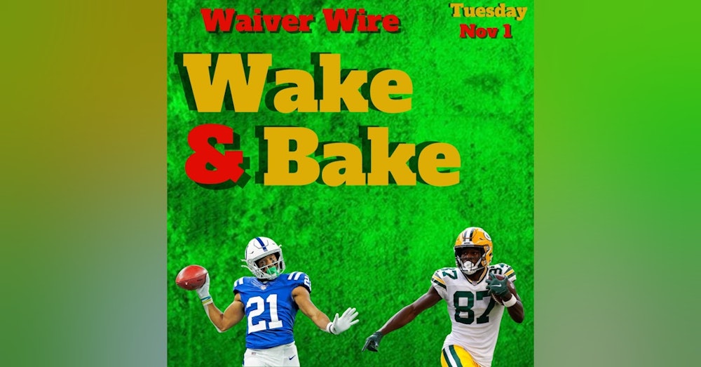 Week 9 Fantasy Waiver Wire Wake & Bake