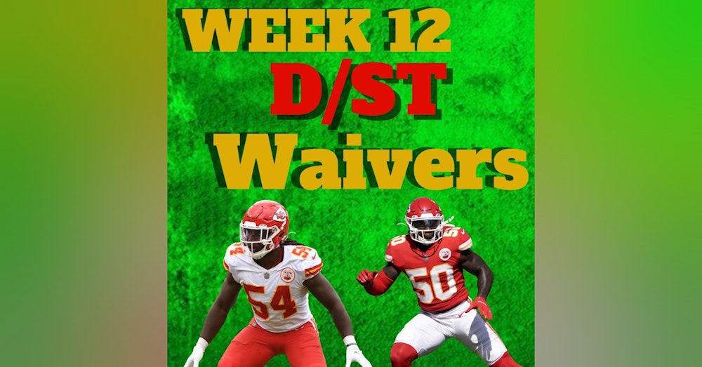 Week 12 Team Defense D/ST Waiver Wire Adds