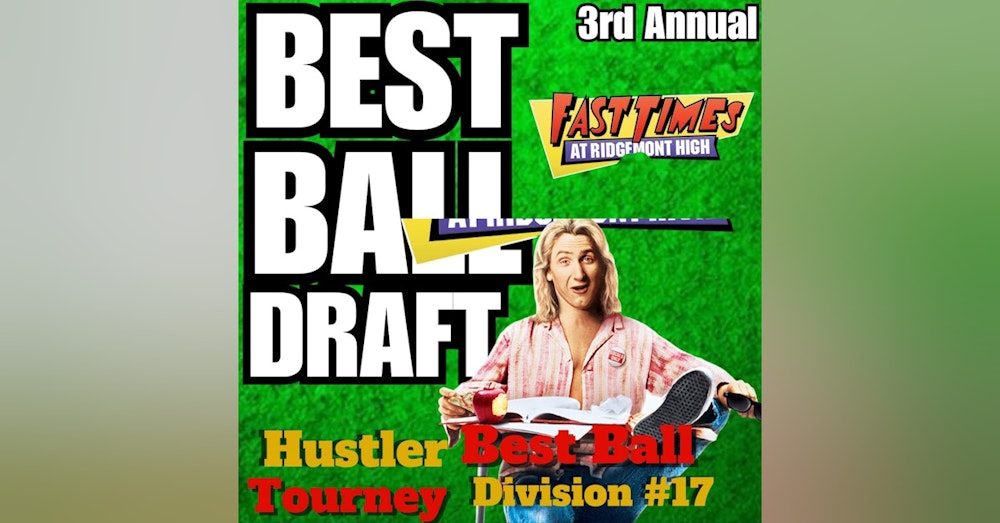 LIVE Best Ball Draft With ROOKIES, #17 FAST TIMES Division, Hustler Best Ball Tourney