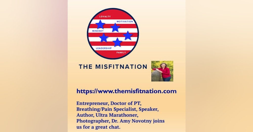 Entrepreneur, Doctor of PT, Breathing/Pain Specialist, Speaker, Author, Ultra Marathoner, Photographer, Dr. Amy Novotny joins us for a great chat.