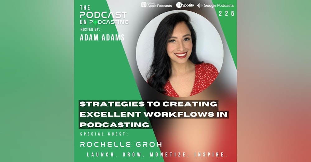 Ep225: Strategies To Creating Excellent Workflows In Podcasting – Rochelle Groh