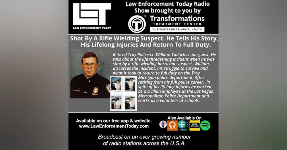 S4E83: Shot By A Rifle Wielding Suspect. He Tells His Story,  His Lifelong Injuries And Return To Full Duty.
