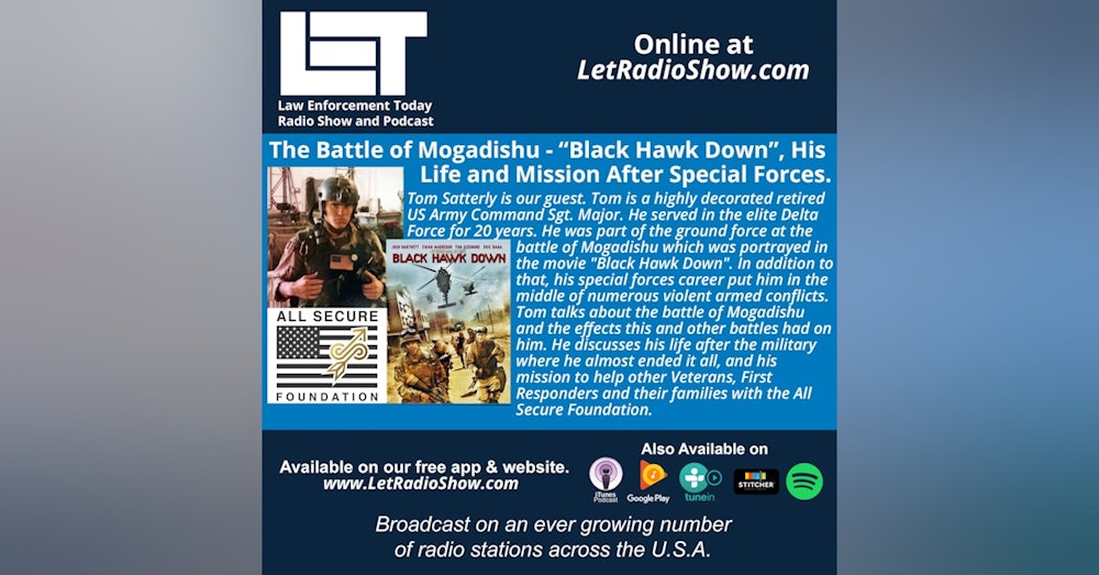 S5E4: “Black Hawk Down”,  Battle of Mogadishu. Life After Special Forces.