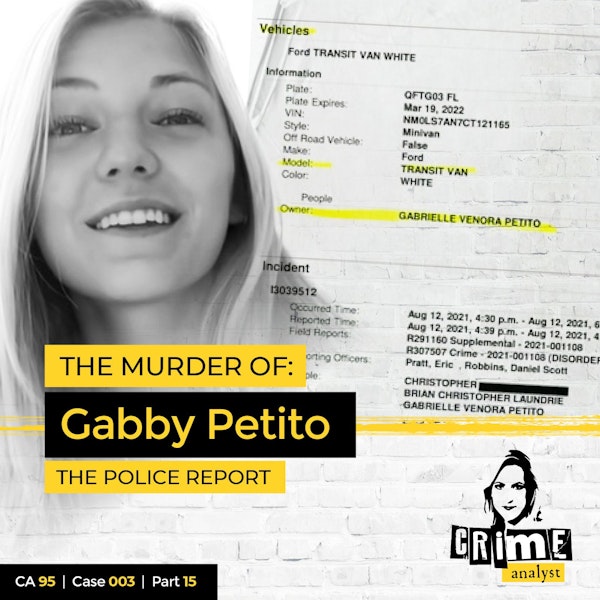 95: The Crime Analyst | Ep 95 | The Murder of Gabby Petito, Part 15