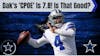 The Dallas Cowboys Daily Blitz - 10/26/21 PM Edition - Dak's CPOE is 7.8! Is that Good?