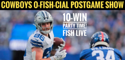 Episode image for #DallasCowboys 10-4! REVIEW Fish POSTGAME SHOW LIVE Top 10 Takes