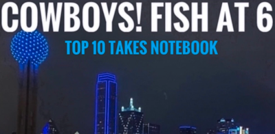 Episode image for #DallasCowboys BIG NOteBOOK! top 10 takes! Fish at 6 LIVE! 12/1