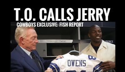 Episode image for T.O. CALLS THE STAR #DallasCowboys EXCLUSIVE: Terrell Owens Calls Jerry for comeback - FISH REPORT
