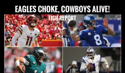 Episode image for #dallascowboys ALIVE as #Eagles CHOKE - NFC East playoff race FISH REPORT