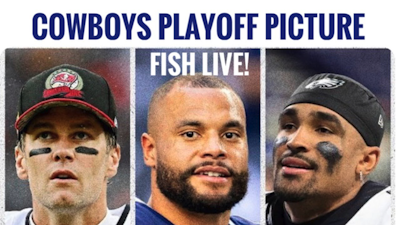 Episode image for #DallasCowboys Playoff Picture: Catch #Eagles, Prep for Tom Brady's #Bucs Fish Report LIVE!