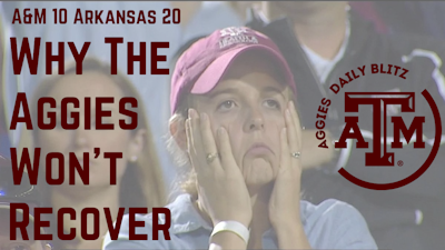 Episode image for Texas A&M Aggies Daily Blitz – 9/27/21 – Arkansas 20, A&M 10; Why The Aggies Won’t Recover
