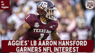 Episode image for Aggies' LB Aaron Hansford Collects NFL Interest After Combine, Pro Day