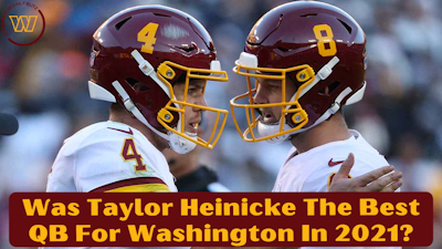 Episode image for Where Did NFL.com Rank Washington Commanders Taylor Heinicke In 2021?