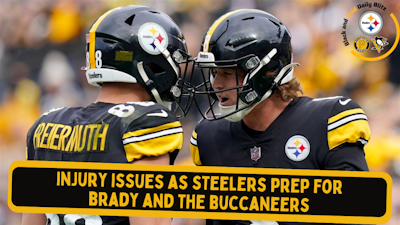 Episode image for Injury Issues for the #PittsburghSteelers vs. Tom Brady and the Tampa Bay #Buccaneers