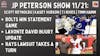 Episode image for JP Peterson Show 11/21: Bolts Win Statement Game | Levonte David Injury is BAD | Rays Lawsuit Takes a Turn | Scott Reynolds (@PewterReport) | Kasey Hudson (@TheSportsKase) | TJ Rives (@BucSidelineGuy) | Timm Hamm (@IndyCarTim)