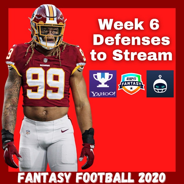 Week 6 Team Defenses to Stream
