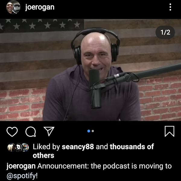 Spotify Makes Exclusive Deal for All Joe Rogan Content - What's Next for Internet Creators?