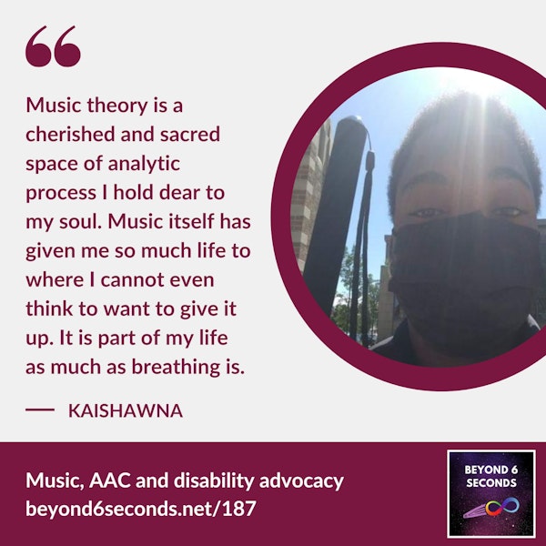 Life as a Black Deaf Autistic musician, AAC user and student -- with Kaishawna