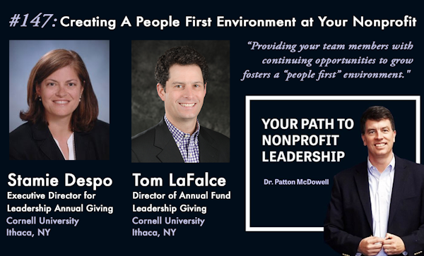 147: Creating A People First Environment at Your Nonprofit (Stamie Despo & Tom LaFalce)