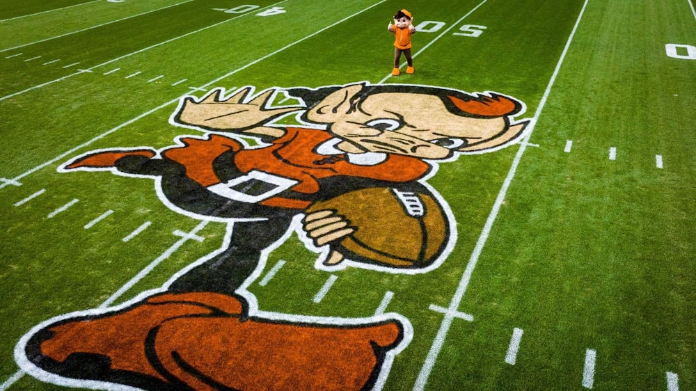 The Browns New Elf On The 50 Yard Line