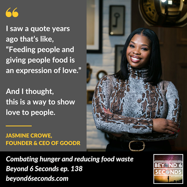 Combating hunger and reducing food waste – with Jasmine Crowe, Founder and CEO of Goodr