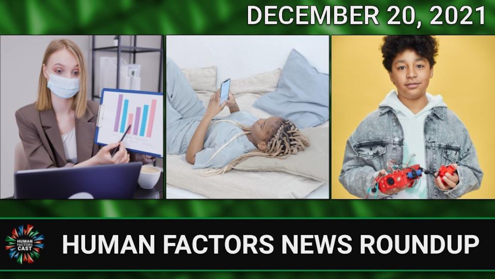 Human Factors Weekly News (12/21/21)
