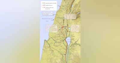 image for Map - Israelite Invasion of Canaan (Northern Campaign)