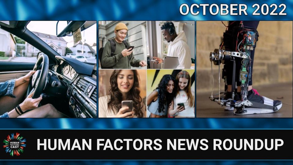 Human Factors News Monthly Roundup (October 2022)