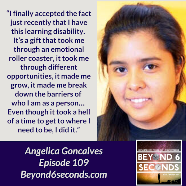 Episode 109: Struggling and thriving with dyslexia -- with Angelica Goncalves