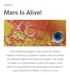 Geologically Mars is alive!