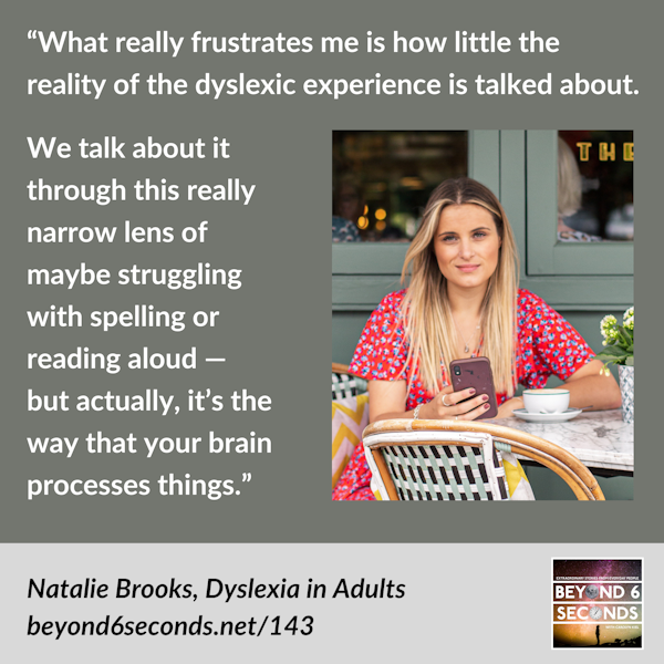 Natalie Brooks – Dyslexia in Adults