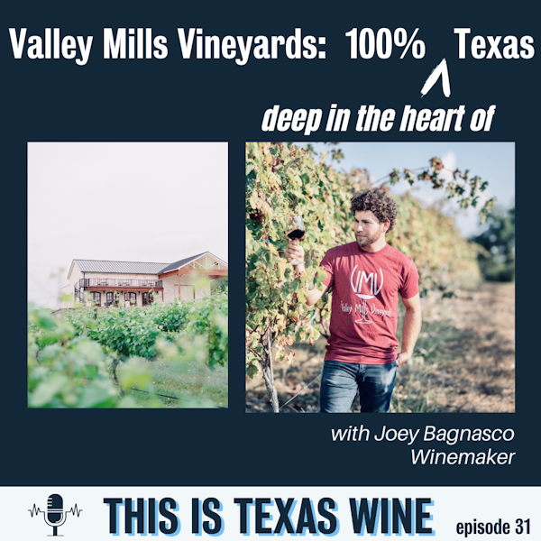 Joey Bagnasco of Valley Mills Vineyards