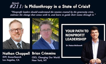 211: Is Philanthropy in a State of Crisis? (Nathan Chappell & Brain Crimmins)