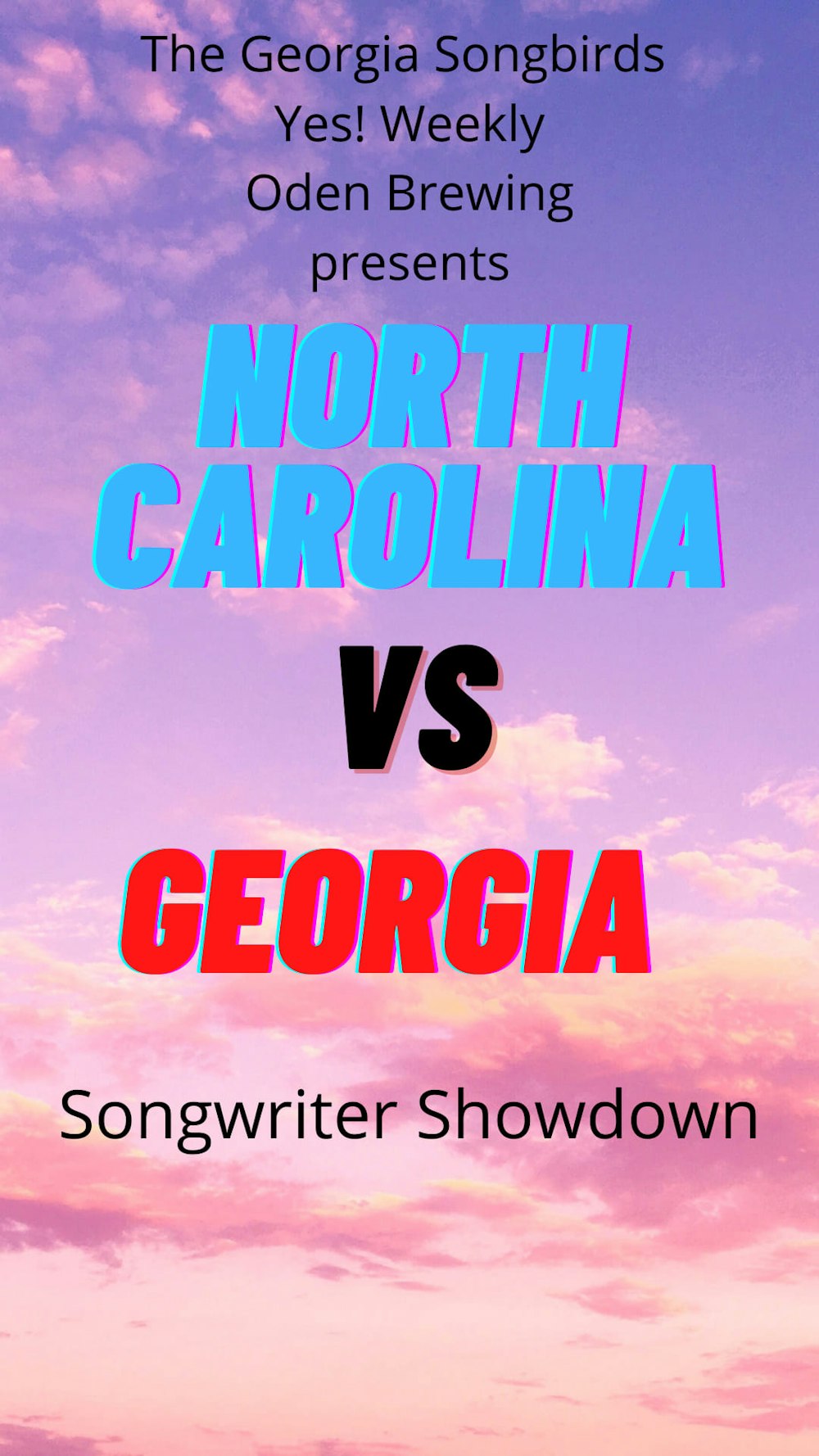 North Carolina vs Georgia Songwriter Showdown
