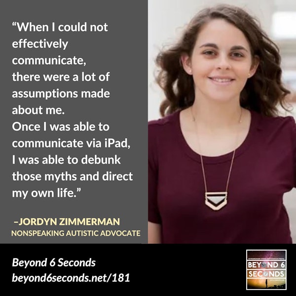 Inclusive education – with Jordyn Zimmerman, nonspeaking autistic advocate