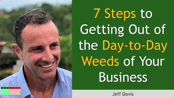 188. 7 Steps to Getting Out of the Day-to-Day Weeds of Your Business with Jeff Davis