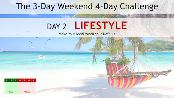 151. Make Your Ideal Week Your Default Lifestyle - Day 2 of the 3-Day Weekend 4-Day Challenge